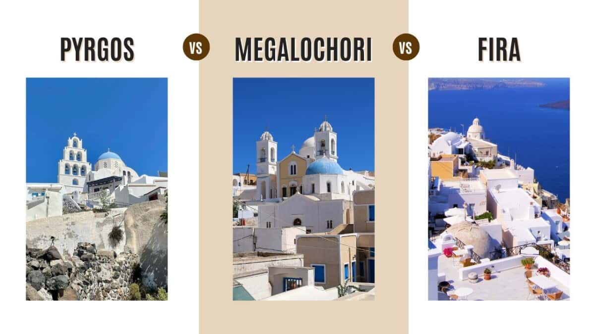 Pyrgos vs Megalochori vs Fira: A Guide to Santorini’s Three Most Distinct Villages