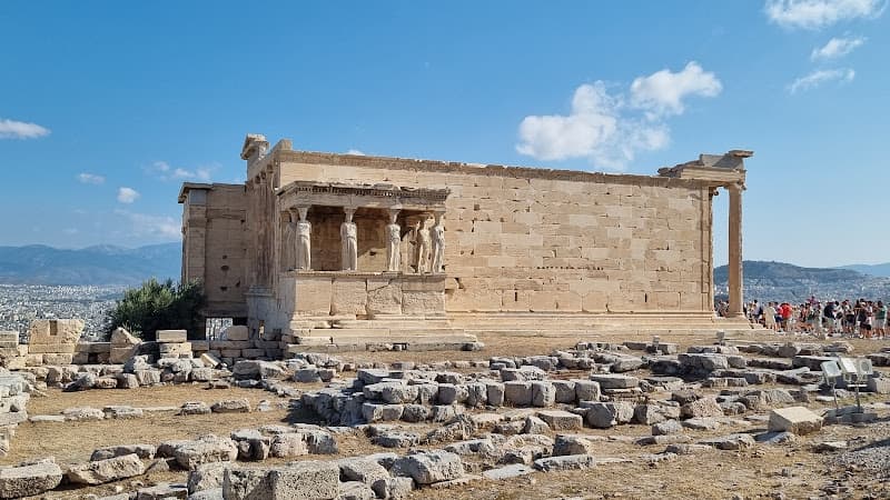 The Porch of the Caryatids in Athens, Greece